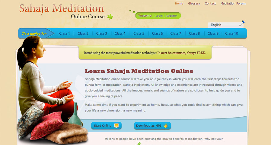 Online meditation